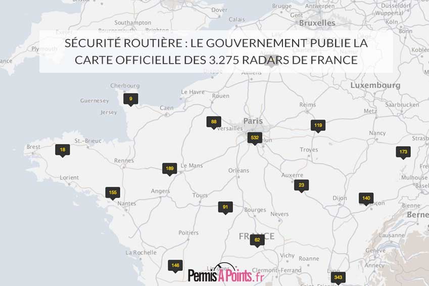 France. Une carte des 3 275 radars en ligne